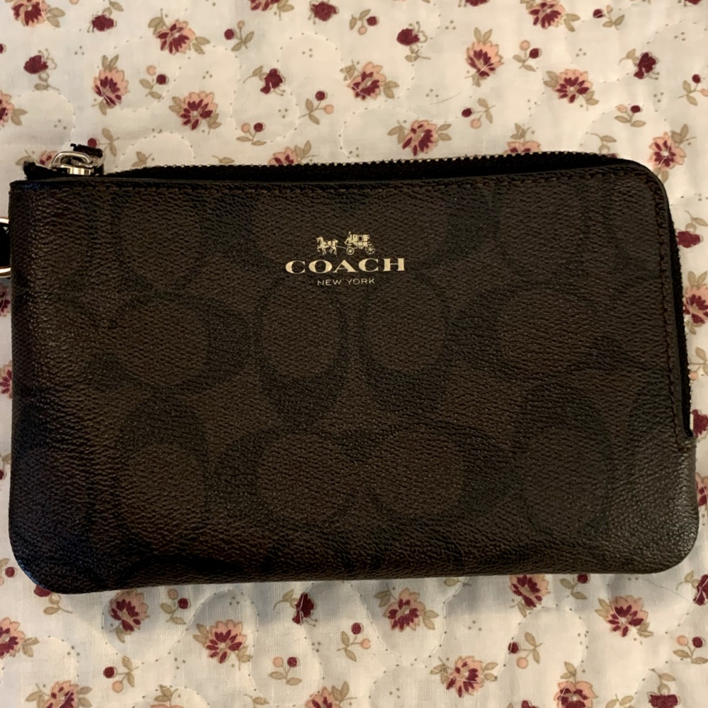 Coach Double Zip Wristlet